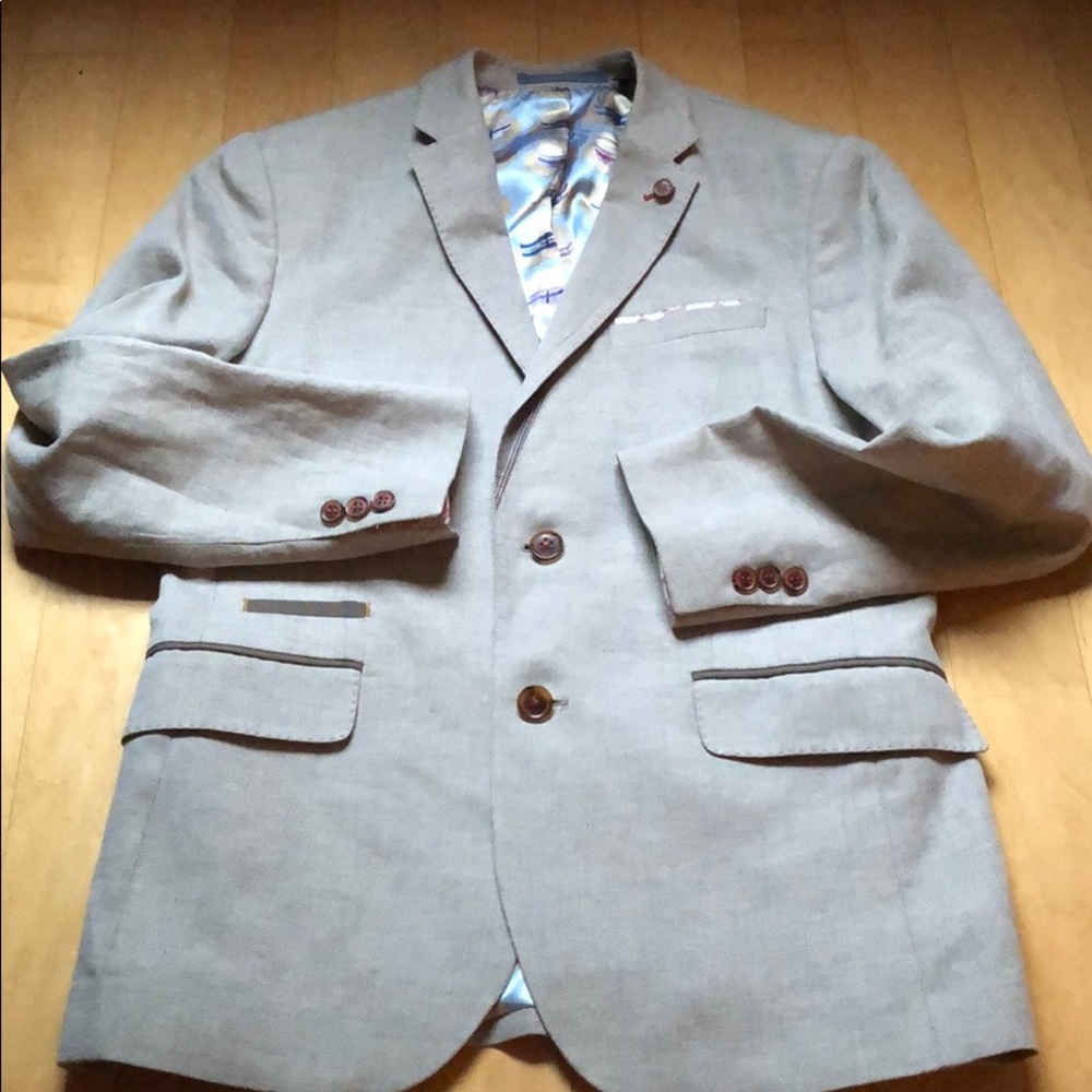 Ted Baker “Linen Look” Blazer size 3 EU 38R US
